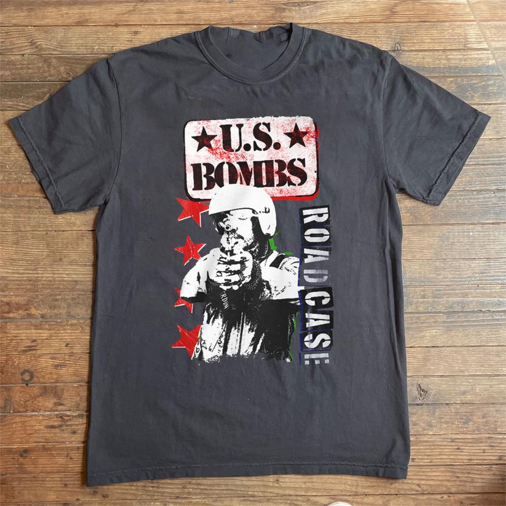Редкие США. Bombs Дорожный кейс Коллекция группы Угольный Все размеры Футболка OM753 Унисекс Футболка S