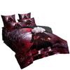 Japanese Style Bedding Set Cartoon N-Naruto Duvet Cover Bed Comforter Set Akatsuki Sasuke Uzumaki Quilt Cover Pillowcase