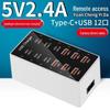 100W Multi-Port USB Charger, 12-Port and 20-Port Options for Simultaneous Phone Charging