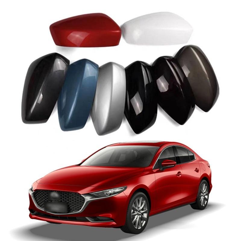 For Mazda 3 Axela BP -2025 Car Sticker Car Rearview Mirror Cover Shell Housing Wing Side Mirror Cap With Color