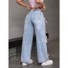 Women's Black Baggy Jeans Harajuku Y2k Aesthetic Butterfly Denim Trousers Korean Jean Pants Vintage Wide Leg Pants