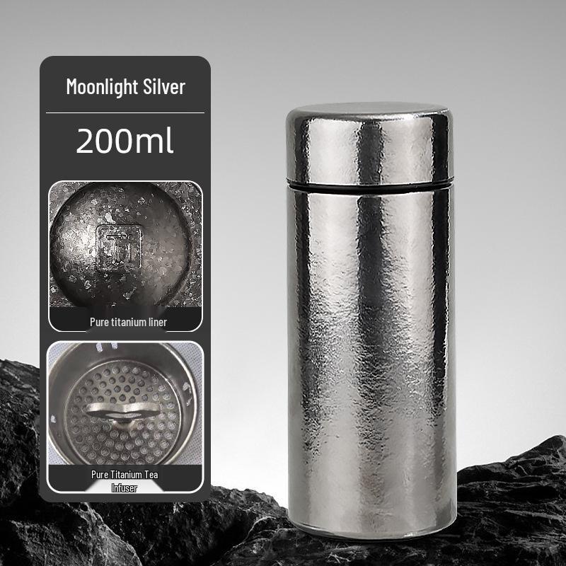Hot Selling Mini Pure Titanium Thermos Cup - Portable Pocket-Sized Drinking Cup for Outdoor, Car, Office Use