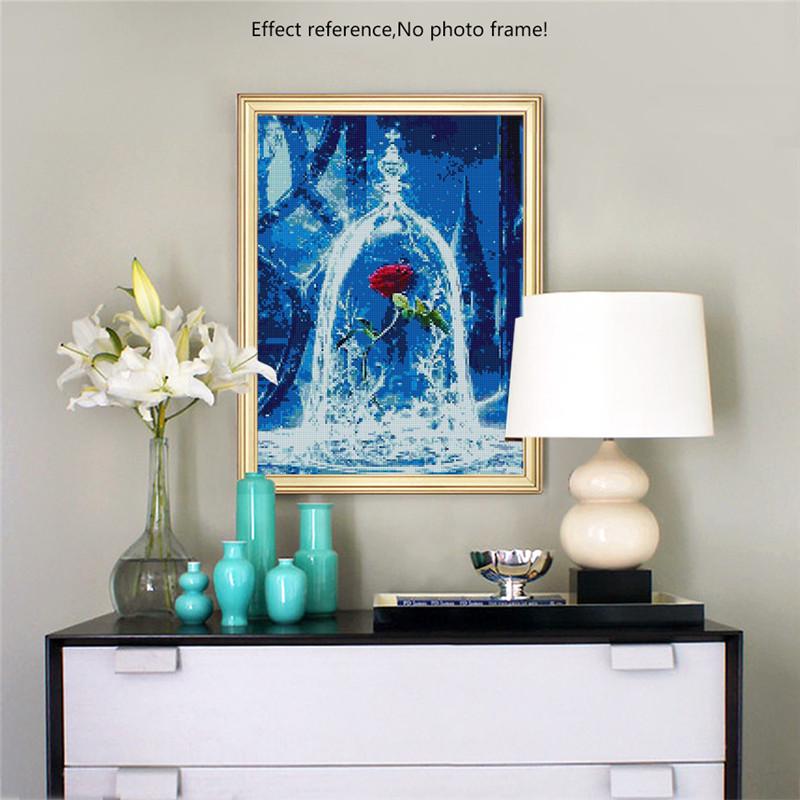 Full Square Diamond Embroidery Flower Diamond Painting Cross Stitch Rhinestone Mosaic Decoration