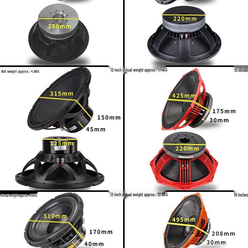 10, 12, 15, 18-inch KTV Subwoofer & Mid-bass Treble Pro Home Audio Speaker