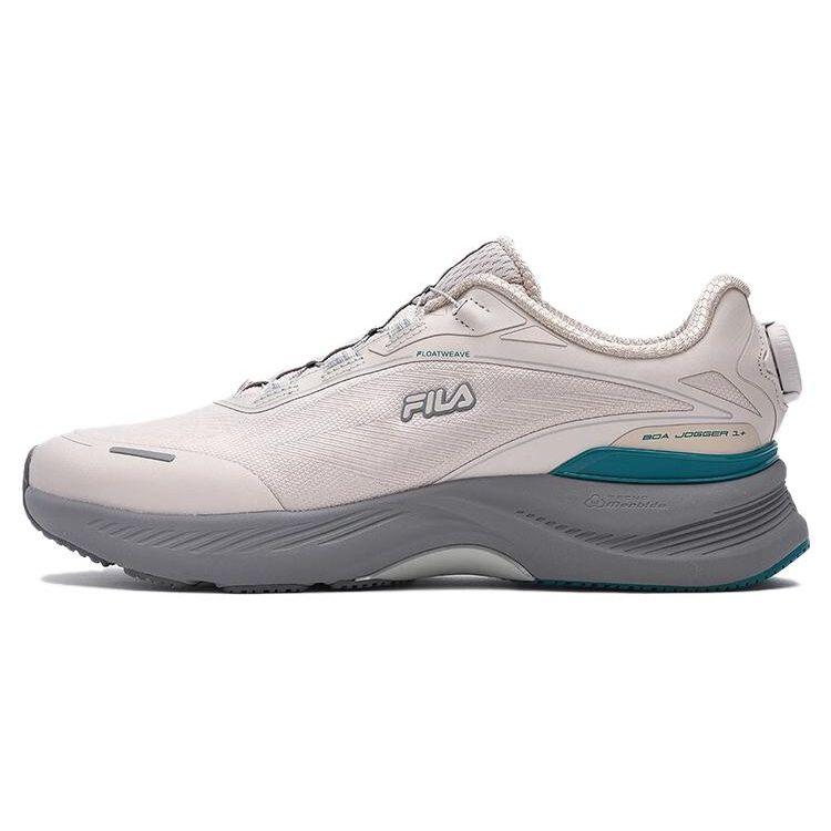 Fila Boa Jogger 1+ Versatile Comfortable Fabric TPU Low-Top Casual Training City Commuting Running Shoes Men Sneaker Silver Gray A12M341103FSO