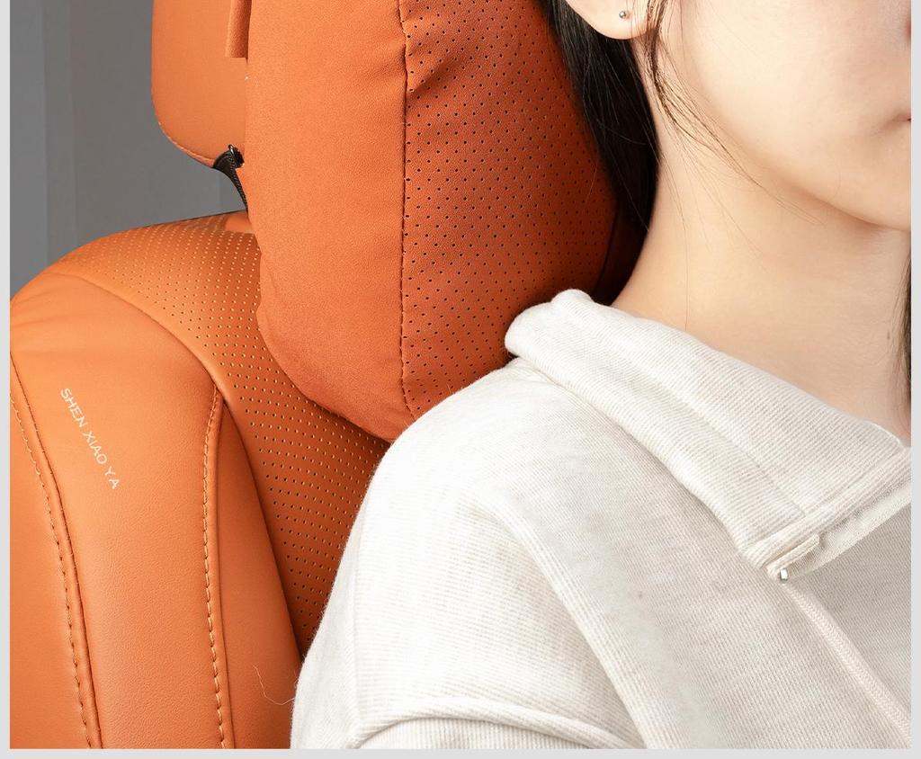 Sada polštářů na opěrku hlavy a bederní opěrku do auta - 5dílný polštář na krk a záda pro nová vozidla