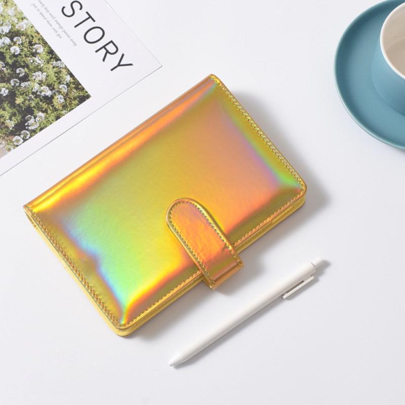 Practical 6 Ring Binder Planner Notebook Cover A5/A6 Refillable Loose Leaf Journal Notepad Cover Waterproof for Girls