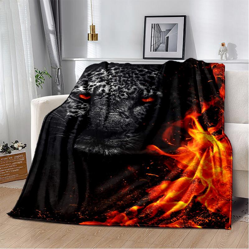 Personalized German Shepherd blanket Husky tiger camping picnic blanket living room sofa throw blanket
