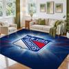 New York Rangers Design Crystal Velvet Rug Soft Decorative Mat for Bedroom Entrance