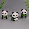 In Stock Hot-Selling Panda Doll Resin Craft Ornament for Micro Landscape Decor