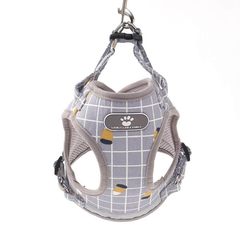 Love It Dog Harness + Leash (M/Gray)