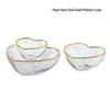 ZISIZ Gold-Rimmed Heart-Shaped Glassware Set