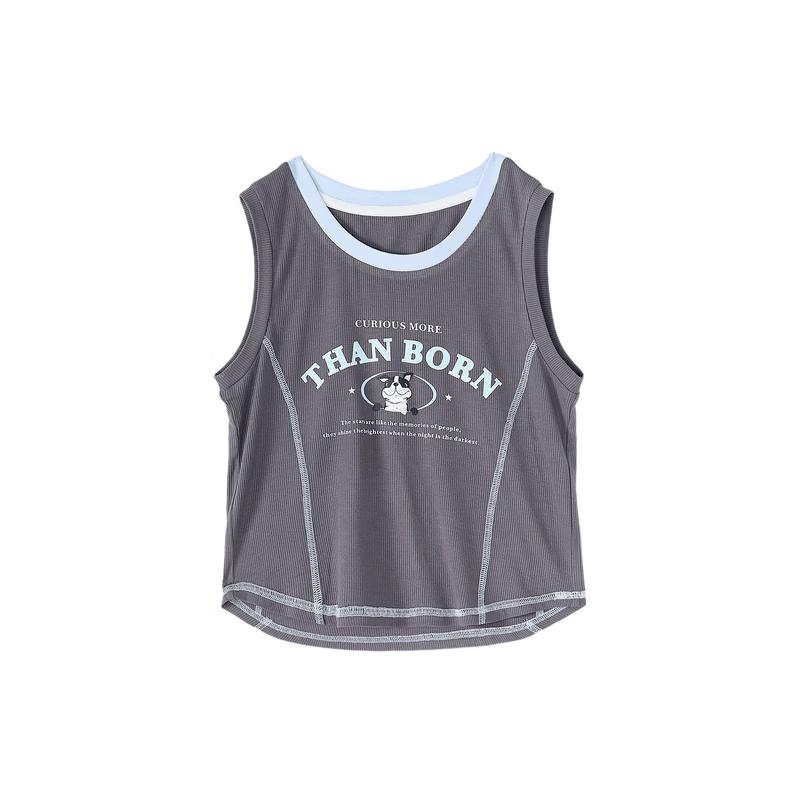 Girls  Fashion Color-block Athletic Tank Top 140