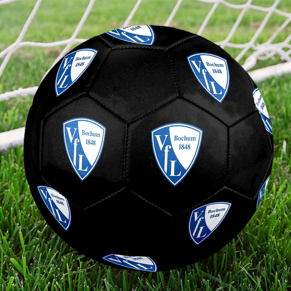 SIZE 5 VfL Bochum Soccer Ball Colorful All Ages Machine Stitched PVC Competition Ready Durable High-Bounce