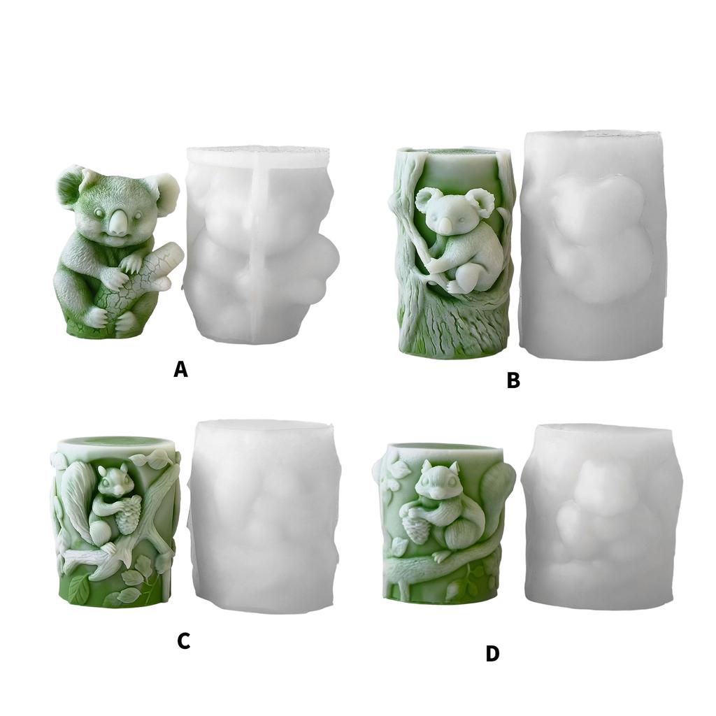 Practical Sturdy Silicone Mould Accessory for Squirrel Candle Holders Portable for Handmade Gifts and Home Accent