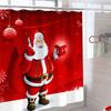 1PC Christmas Shower Curtain Bathroom 180*180cm Christmas Decorations