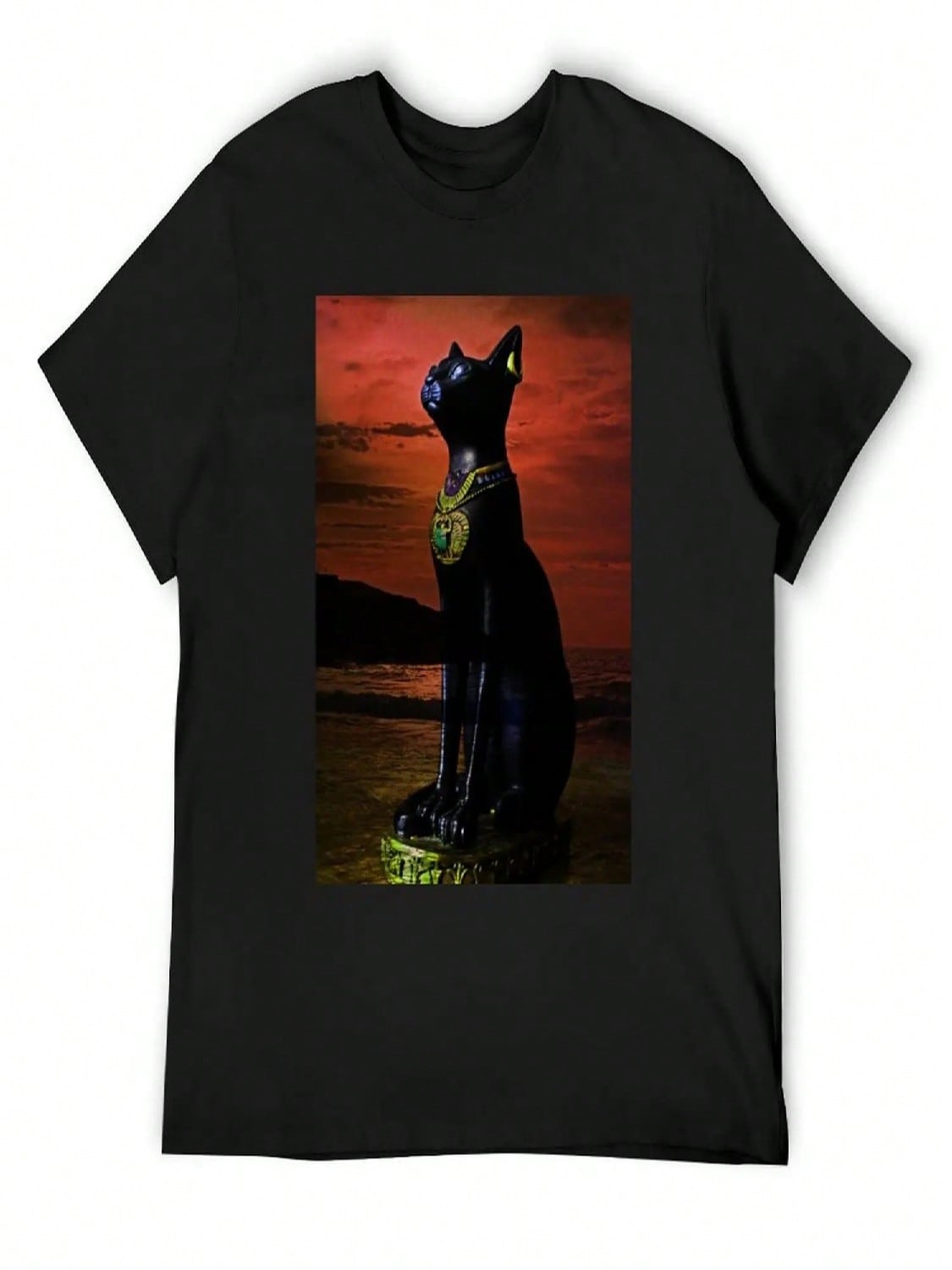 Goddess Bastet T-Shirt Graphics Oversized Cheap Stuff Tops Anime Shirts unisex S разноцветный