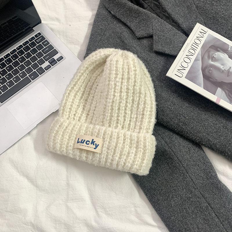 

Knitted Woolen Hat Women s New Autumn and Winter Versatile Korean Style Ear Protection Warm and Coldproof Pullover Hat