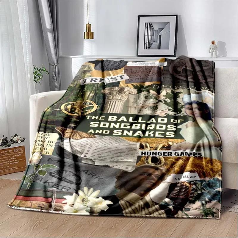 Warm Soft Flannel Throw Blanket for Bedroom Sofa Bed Travel Picnic Perfect Birthday Gift Inspired by The Hunger Games