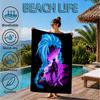 Fantasy Warrior Jing Beach Towel, Microfiber Beach Towel, Perfect For Pool, Beach, Travel, Home Decor Beach Party Fan Gifts