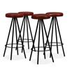 Day and Night - Day and Night Kitchen Bar Stools 4 Units Genuine Leather