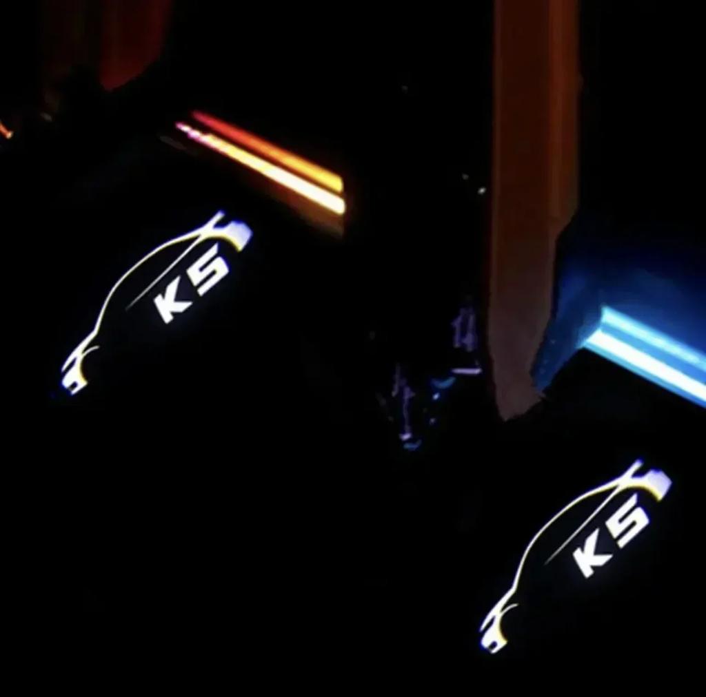 2026 Hot Car Sticker K5 Projectors For KIA Door Light K5 Ghost Shadow Lamp LED Door Light For KIA K5 OPTIMA Sorento CERATO KIA C
