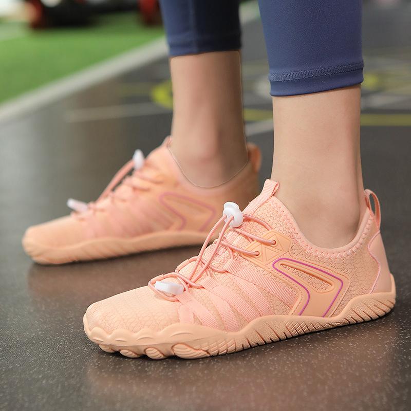 Indoor-Fitnessschuhe, Springseil-Schuhe, geräuschlose, weich besohlte Aerobic-Sportschuhe, rutschfeste Heim-Sport-Laufbandschuhe