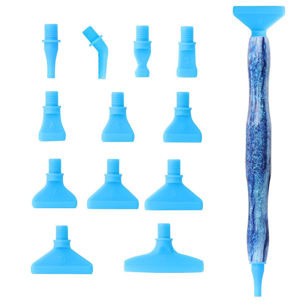 Embroidery Diamond Painting Pen Kit Cross Stitch Accessories Art Pens Point Drill Pens DIY Craft Plastic Pen Heads