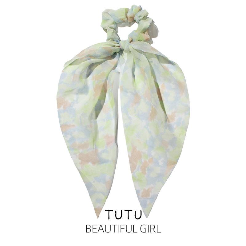 Blue Green Hair Ties for Women and Girls, Colorful Hair Accessories for Daily Use