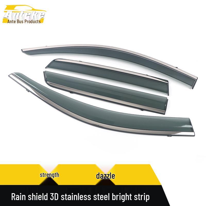 Southeast Jin Xuan 3D Stainless Steel Rain Deflector Decorative Exterior Sticker