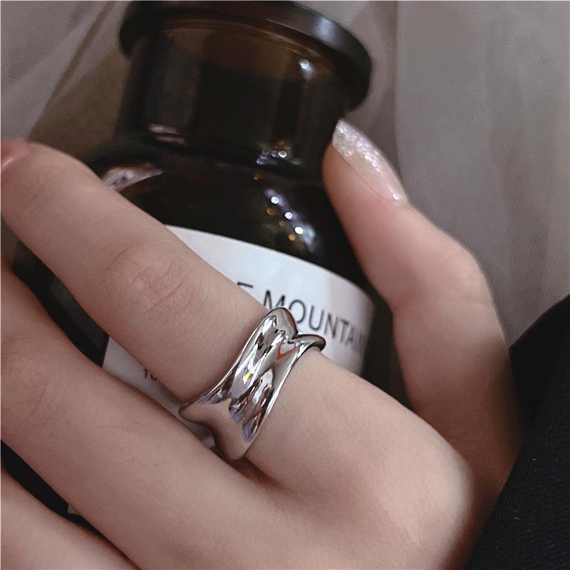 18K Gold-Plated Minimalist Open Adjustable Ring for Women