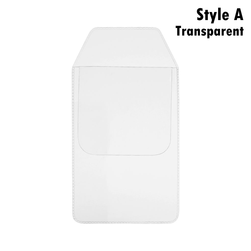 1Pc Candy Color PVC Card Bag Portable Pocket Protector Leak-Proof Pen Pouch Pencil Case Office School Doctors Nurses Supplies
