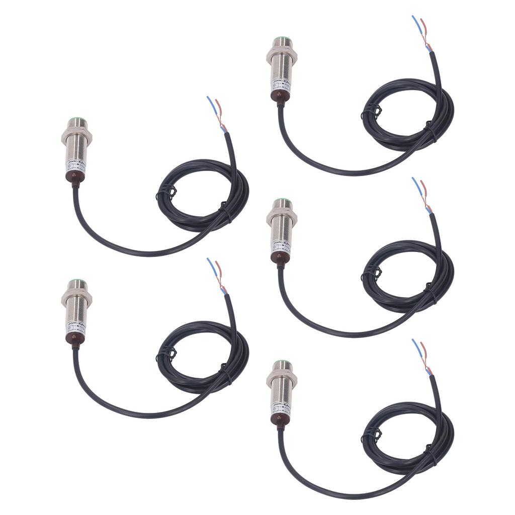5Pcs Inductive Proximity Switch 150Hz 2 Wire Normally Open IP65 Proximity Sensor AC DC0‑250V
