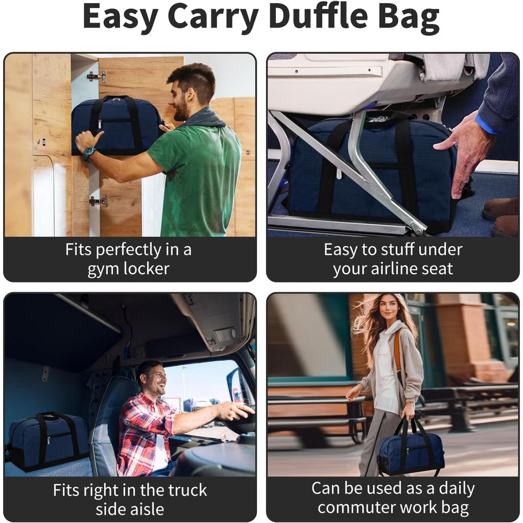 14" malá taška na gymnastiku, lehká mini taška na cestování a sport, vodě a roztržení odolná, nastavitelný ramenní popruh, modrá