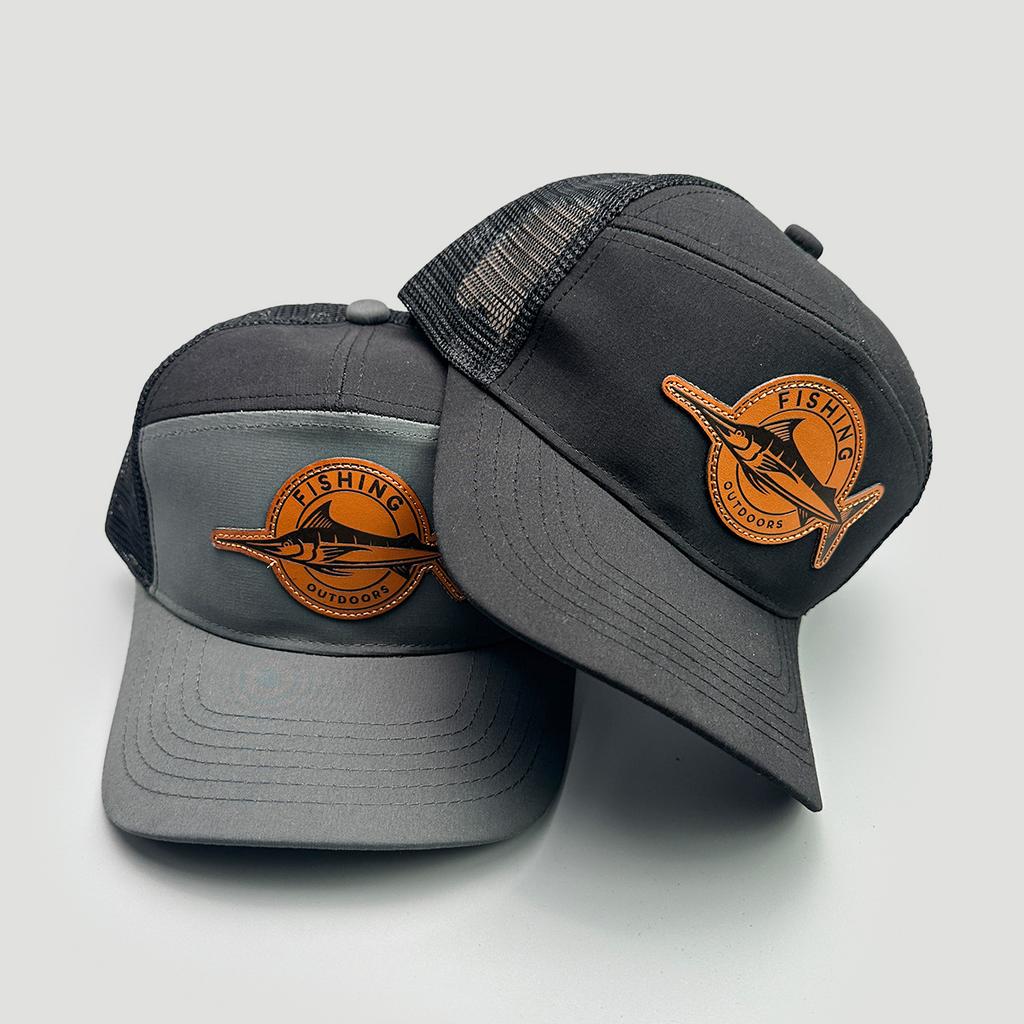 American Hardtop Patch Fishing Mesh Baseball Cap Men'S And Women'S Sunshade Hardtop Color Matching Outdoor Truck Hat
