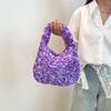 2025 New Exquisite Fashion Flowers Shape Half Moon Handbags Sense of Luxury Designer Style Retro Creative Handbags for Women