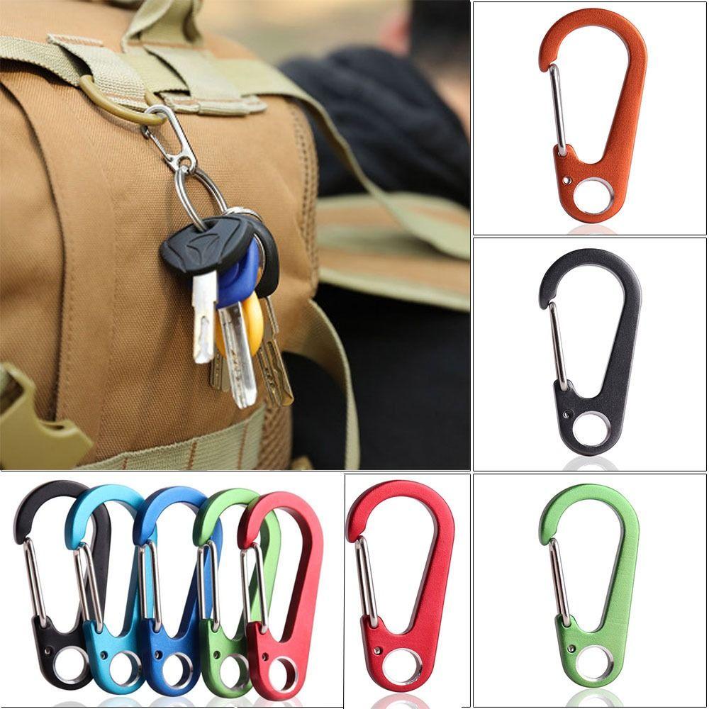

Tool Multifunctional D-shaped Carabiner Spring Quick Buckle Hanging Buckle Aluminum Alloy Keychain