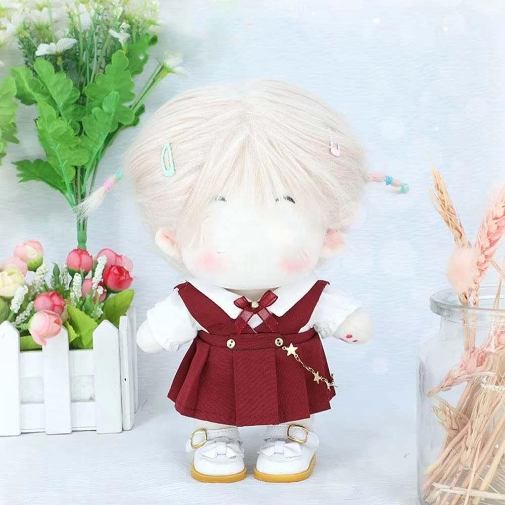 Dress Up Cotton Dolls Outfit Stuffed Dolls Doll Uniform Set 20cm Doll Clothes Girls Gift