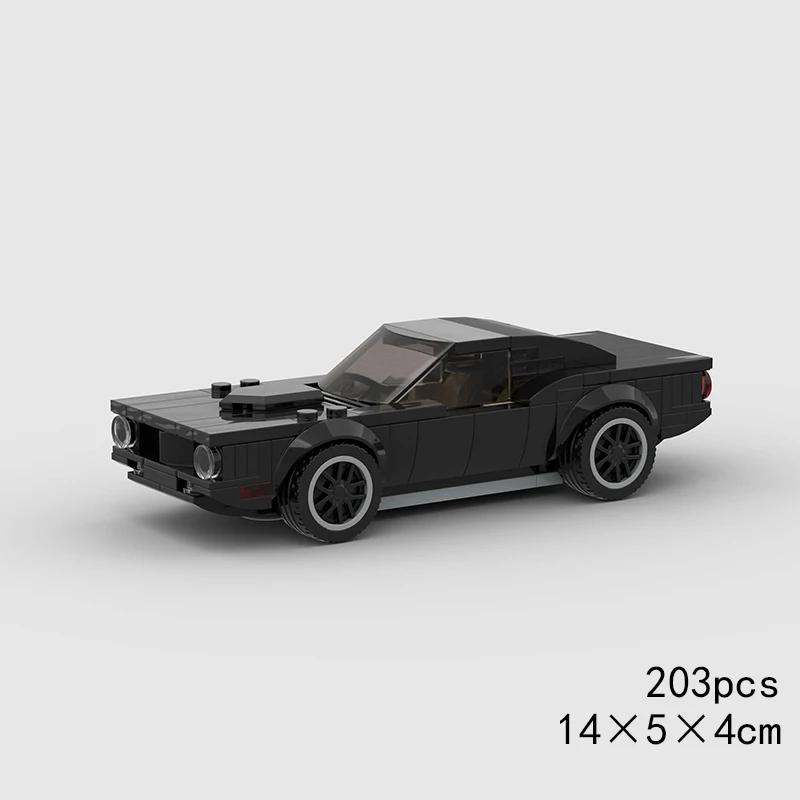 MOC Viteză Sport Super Mașină de Curse Model Blocuri de Construcție Cărămizi DIY Oraș Tehnic Raliu Mare Vehicul de Curse Cadou de Crăciun Jucărie