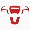 For Dodge Challenger Charger 2015-2025 Carbon Fiber Style ABS Interior Steering Wheel Trim Cover Button Frame Sticker Decoration