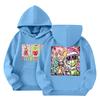 Child Fashion Lightweight Long Sleeve Pullover With Pockets  Print Hoodie