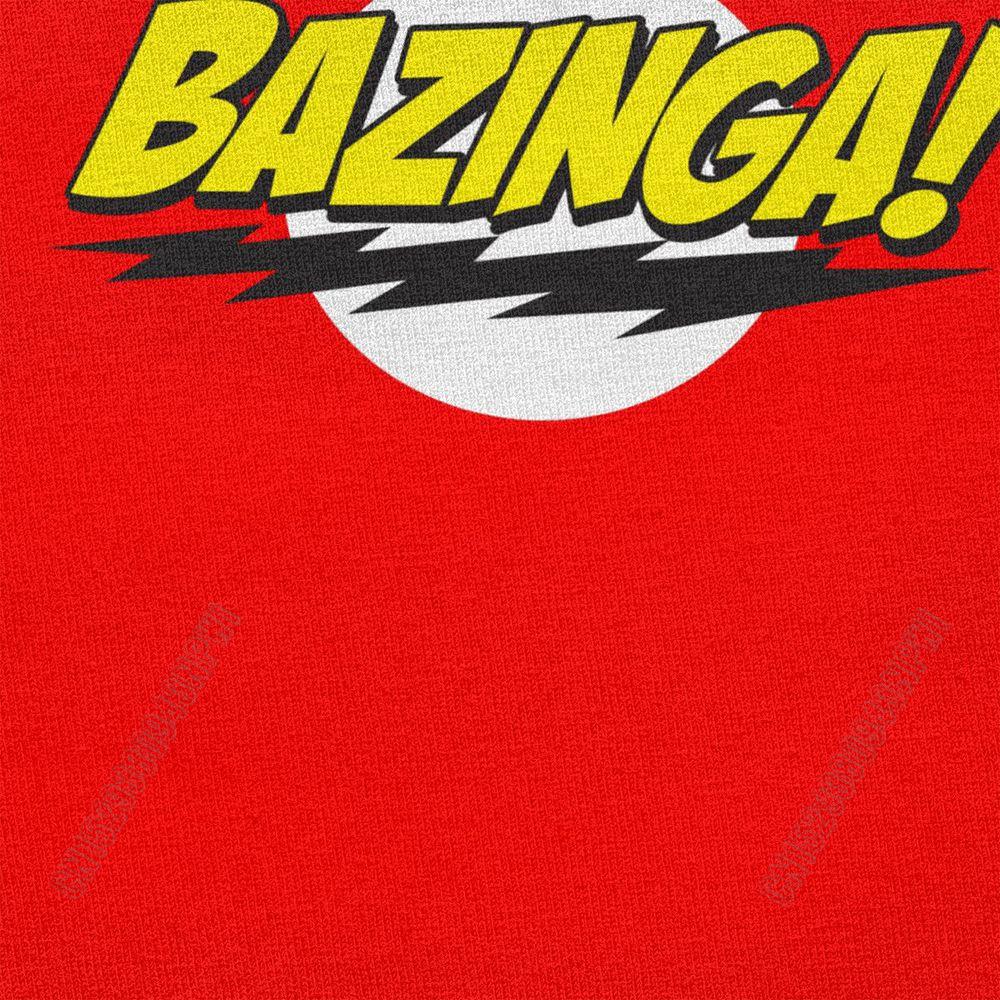 The Big Bang Theory Bazinga T-Shirt Herren 100% Baumwolle Hübsches Sheldon Cooper T-Shirt