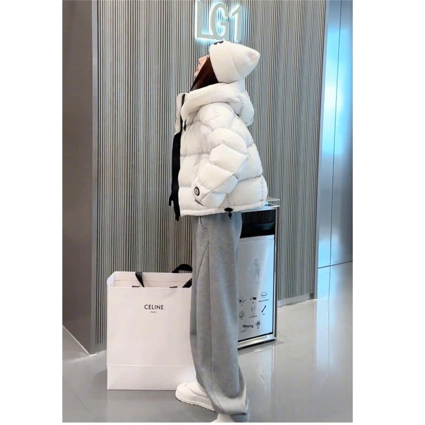 

2026 Women s Stylish Winter Set: Hooded Cotton Jacket & Slimming Casual Pants XL (115-125 lbs)