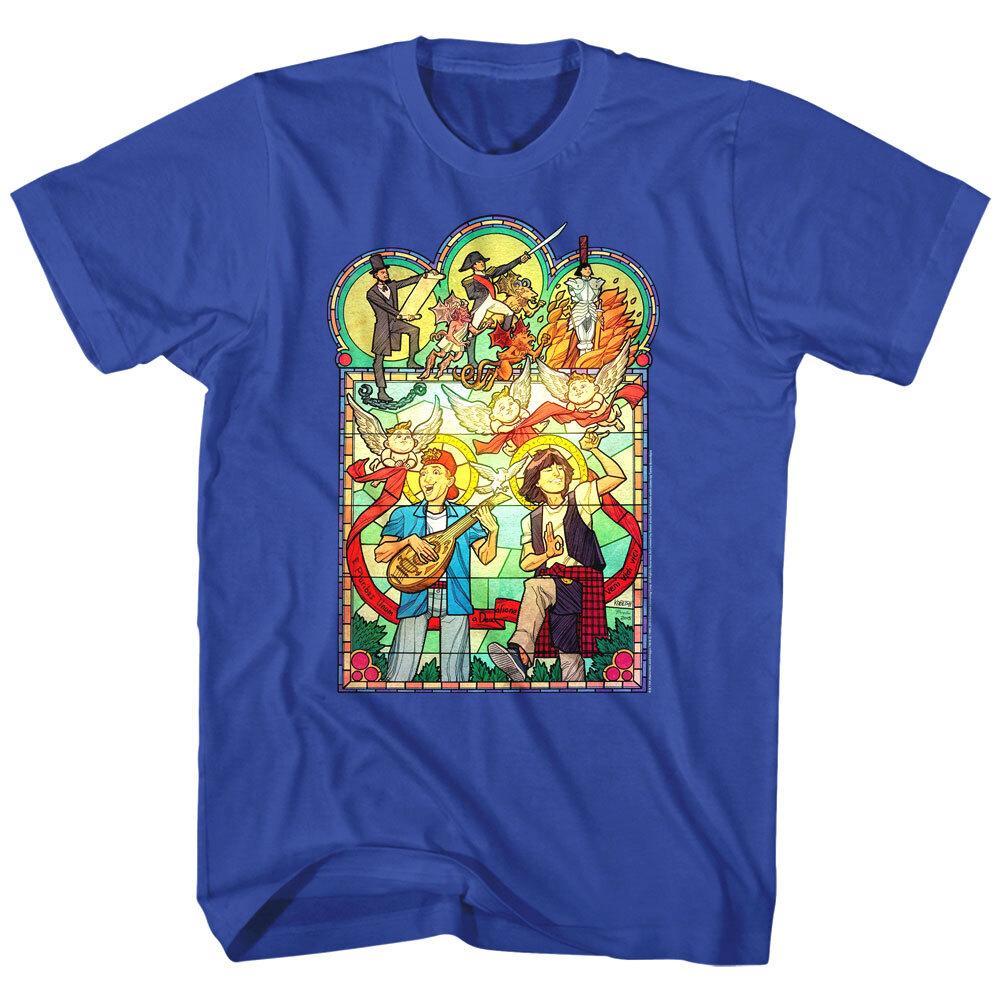 Bill Ted Stained Glass Men T Shirt XXL