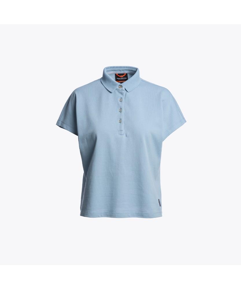 PARA JUMPERS Women'S Pique Polo Shirt Aliyah-Blue Heaven (26Smpwporq34Pj0786)