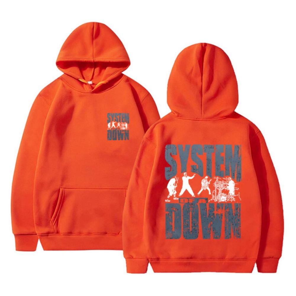 90s Rock Vintage printed hoodie men's Casual Hoodie Alternative Metal music hoodie