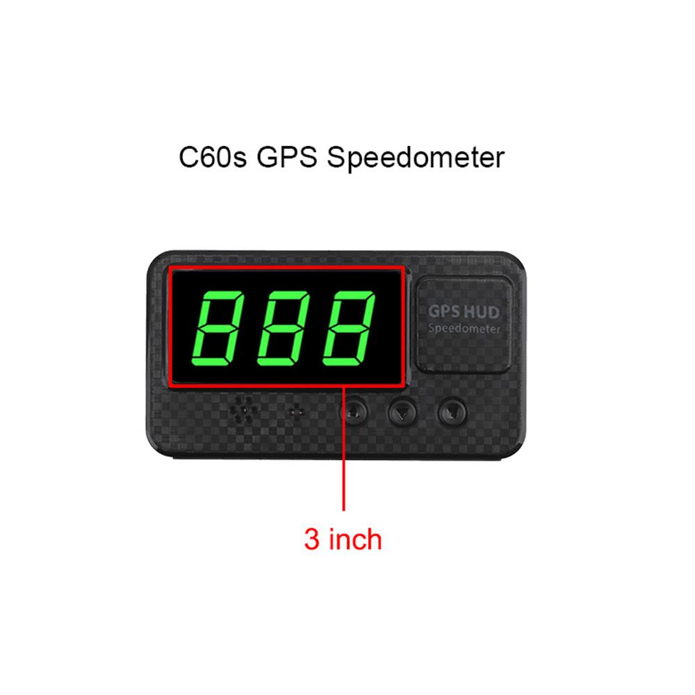 Car GPS Speedometer Car Styling C60s/C80 Odometer Altitude Display Projector Car Head Up Display Big Fonts LED Display KM/h MPH