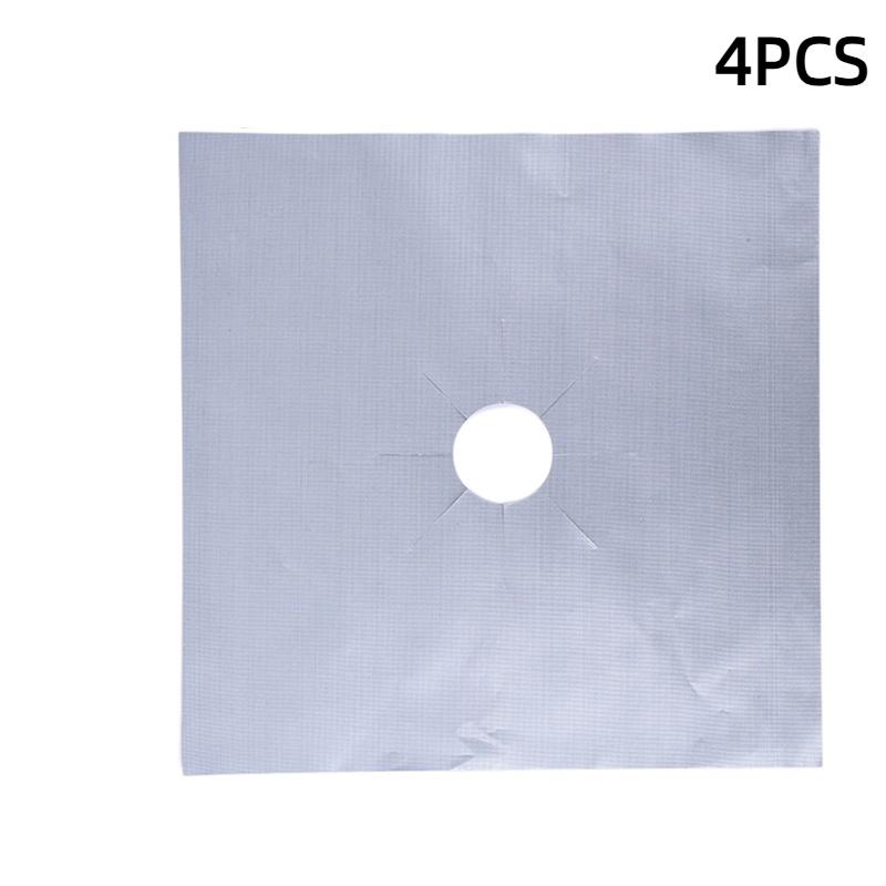 4Pcs Heat-Resistant Stove Burner Covers Reusable, Non-Stick Stove Burner Covers Protector 10.6'' X 10.6''