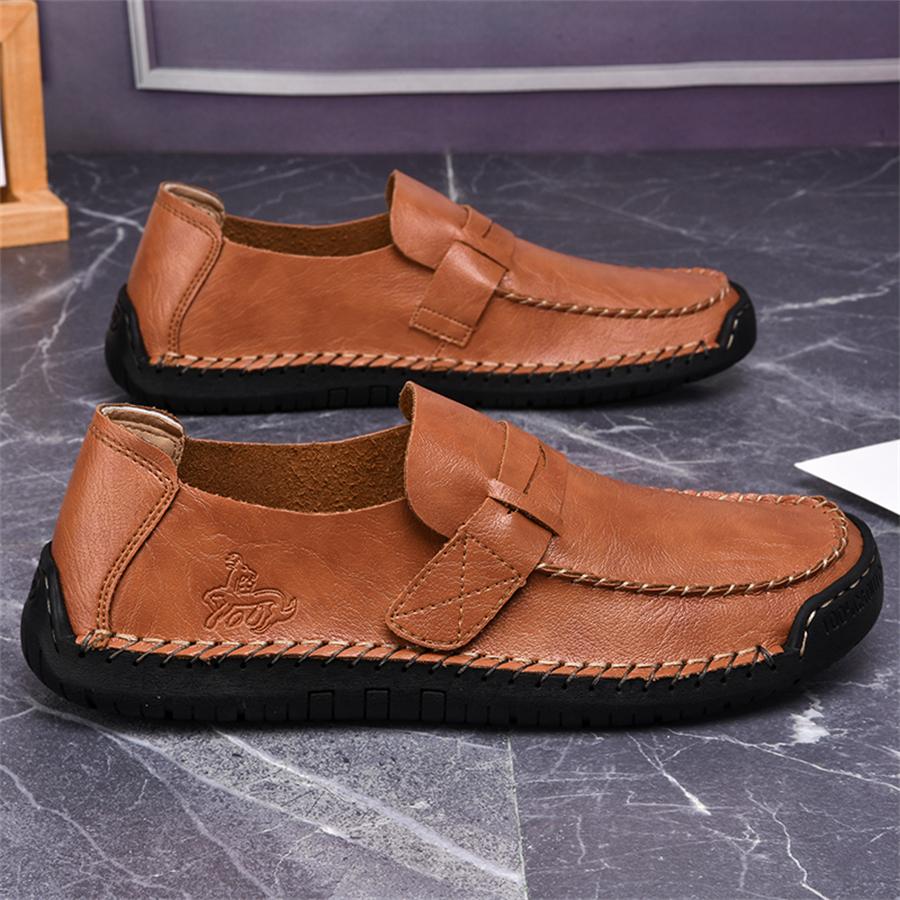 Big Size 38-48 Mens Loafers Animal Patterns Casual Shoes Comfortable Convenient Walking Shoes Business Leather Shoes