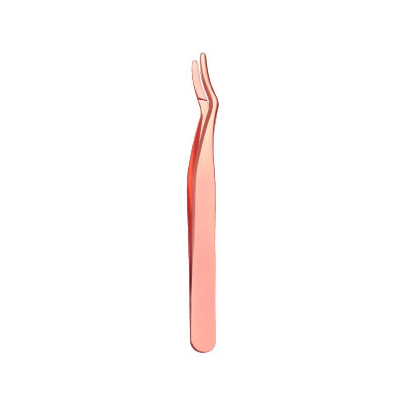 Stainless Steel Angled Eyebrow Tweezers: Multipurpose Makeup Tool for Eyelash Removal and Repair